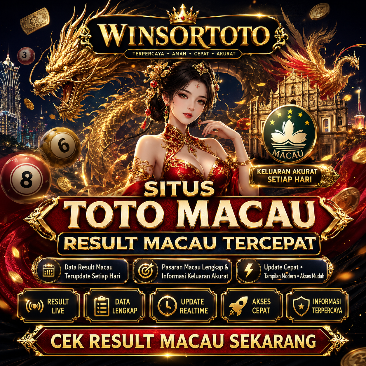 WINSORTOTO: Login Situs Bandar Toto Macau Dengan Live Result Macau Terbaru